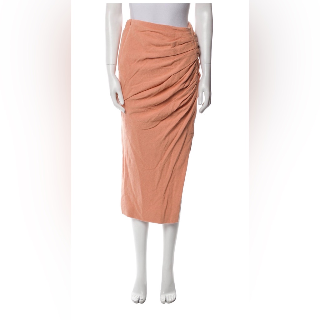 Jonathan Simkhai Pencil Skirt With Side Ruching And Slit